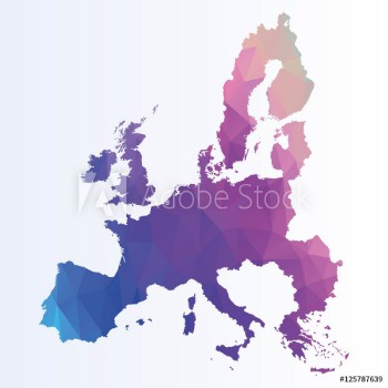 Picture of Polygonal euro map